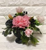 【クレイ】牡丹と薔薇（送料弊社負担）